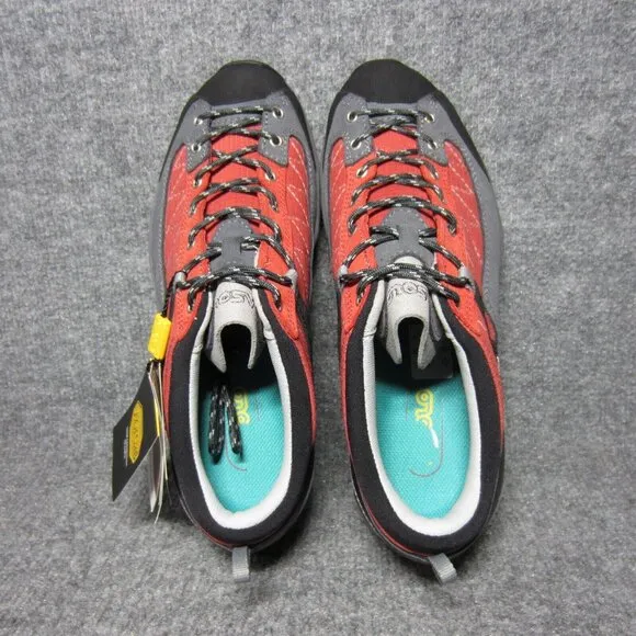 Asolo Pipe GV Gore-Tex Hiking Shoes Gray Red Waterproof Outdoor Womens 7.5 NEW