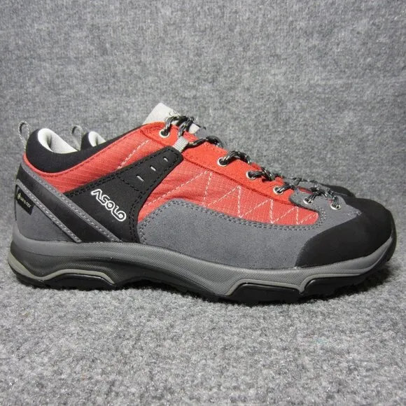 Asolo Pipe GV Gore-Tex Hiking Shoes Gray Red Waterproof Outdoor Womens 7.5 NEW