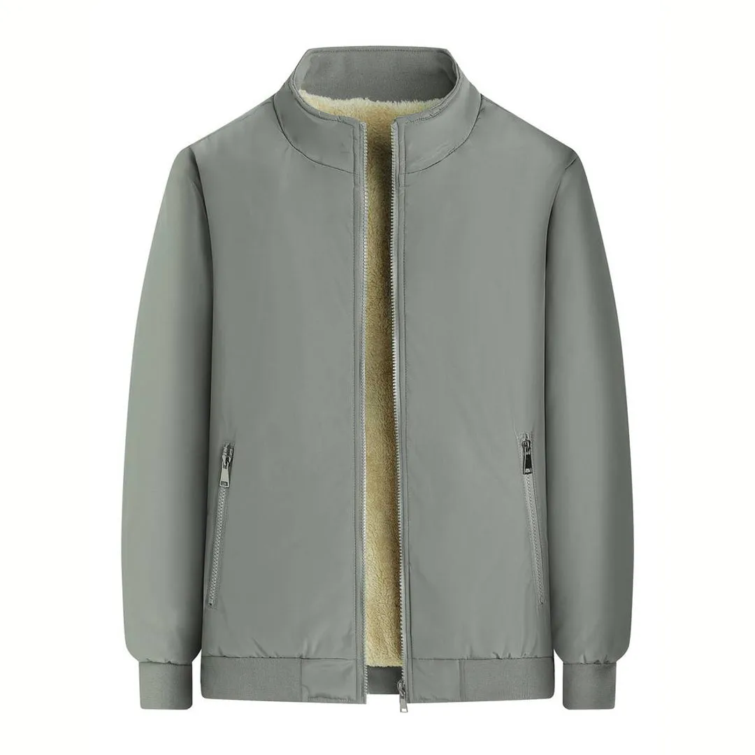 Avencea - Warm winter jacket for men in army green, navy blue, black, gray, and khaki