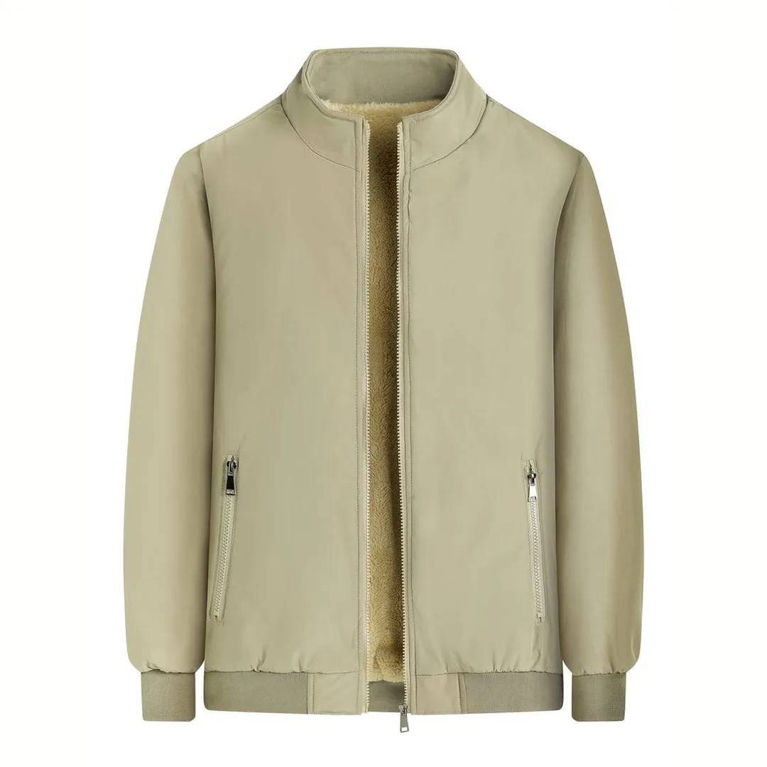 Avencea - Warm winter jacket for men in army green, navy blue, black, gray, and khaki