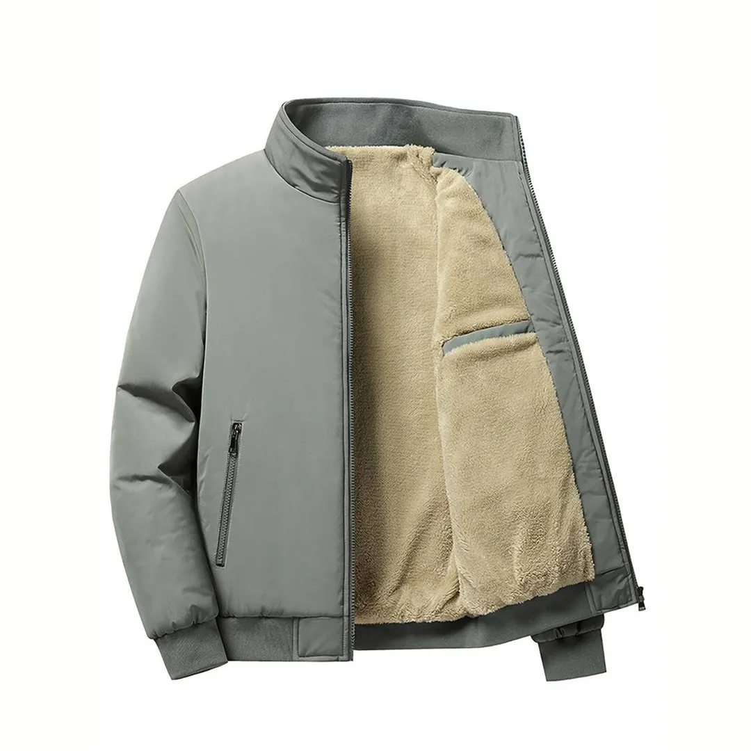 Avencea - Warm winter jacket for men in army green, navy blue, black, gray, and khaki
