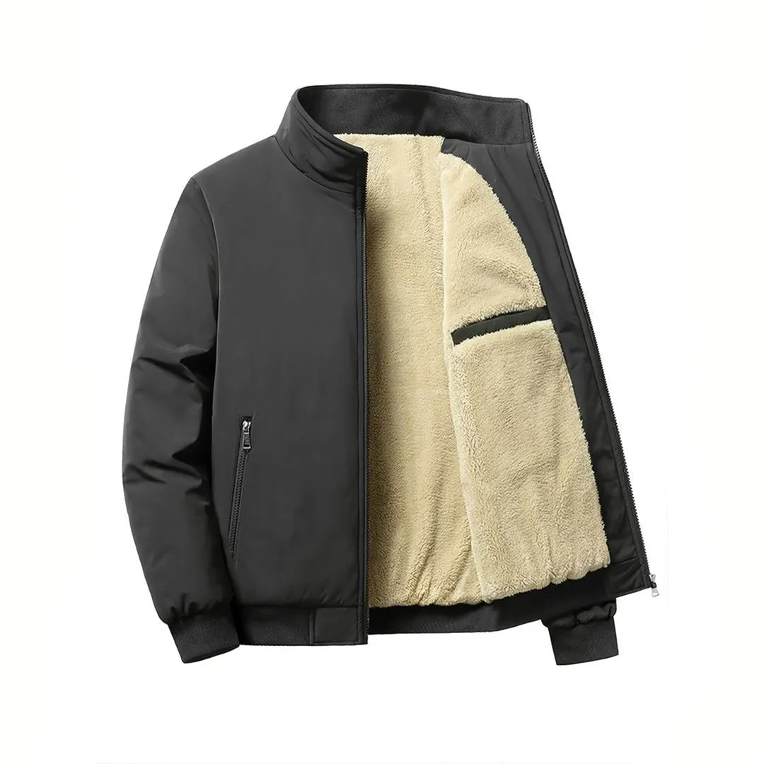 Avencea - Warm winter jacket for men in army green, navy blue, black, gray, and khaki