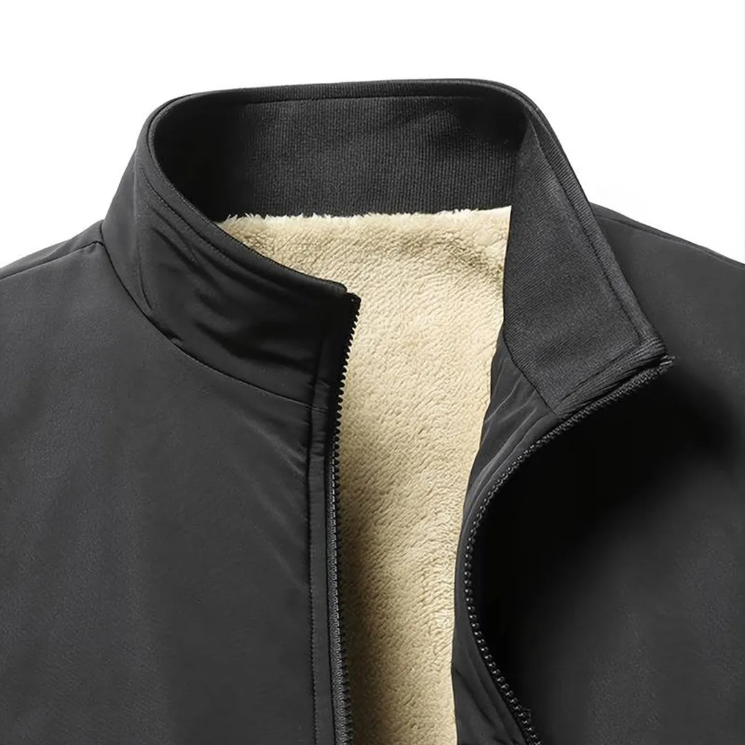 Avencea - Warm winter jacket for men in army green, navy blue, black, gray, and khaki