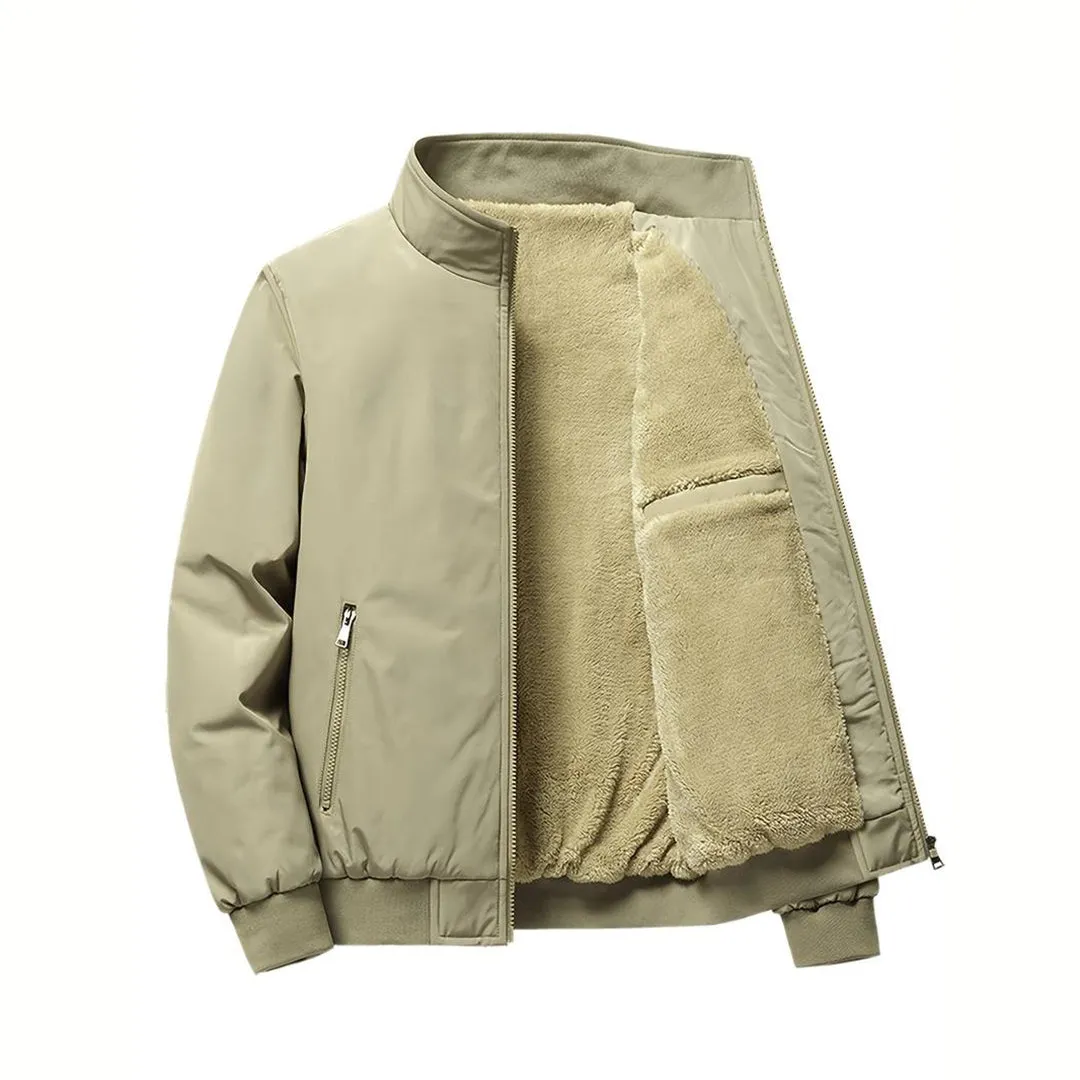 Avencea - Warm winter jacket for men in army green, navy blue, black, gray, and khaki