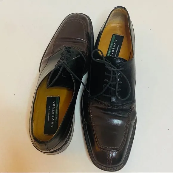 Avventura Two-Tone Oxford Dress Shoes Size:9 1/2