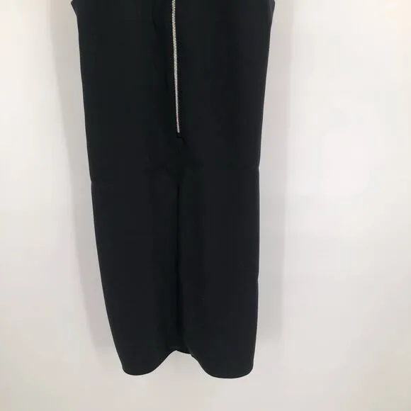AX Armani Exchange Dress Black Cutaway Mini Sheath Woman Sz 2 NWT $140