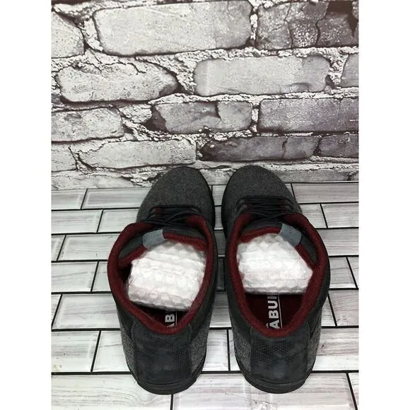 Baabuk Sky Wooler Gray High Top Wool Fabric Sneakers Shoes Men Sz 42EU/9M US