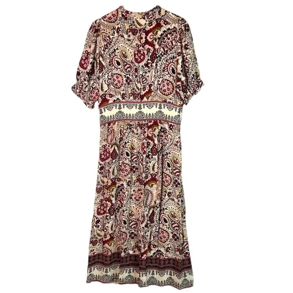 Ba&amp;sh Zael Printed Midi Dress Size US 8