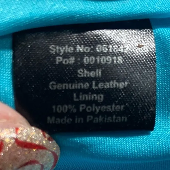 Bagatelle Aqua Leather Skater Skirt SZ L
