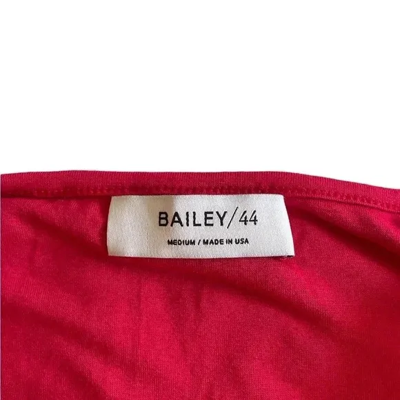 Bailey 44 Kopeck Lace Up 3/4 Sleeves Hot Pink Dress Size M‎