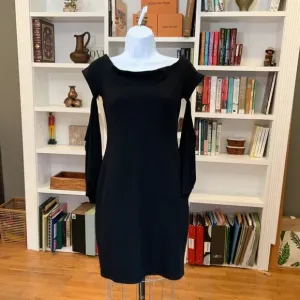 Bailey 44 Midi Dress Shoulder Bell Sleeve Black Small