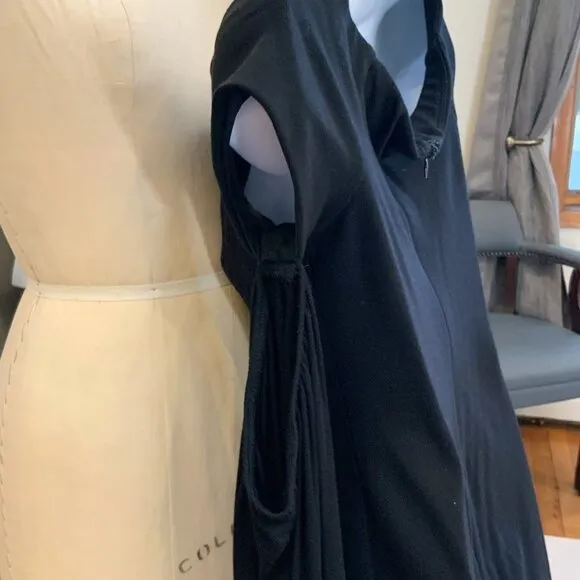 Bailey 44 Midi Dress Shoulder Bell Sleeve Black Small