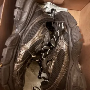 Balenciaga Black Athletic Shoes Rugged Design