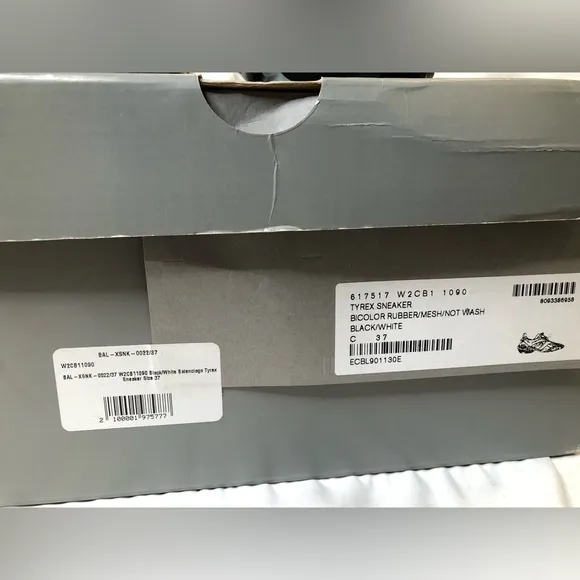 Balenciaga Women’s Tyrex Sneaker - Size 37 EU - 617517-W2CB1 - Brand New