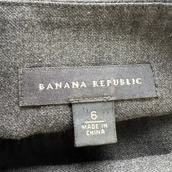 Banana Republic Anthrazit Wool Blend Pleated Skirt Size 6