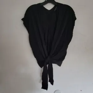 Banana Republic Black Silk Knit Short Sleeve V Neck Wrap Cardigan Sweater Sz XS