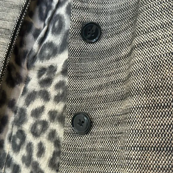 Banana Republic Linen Blend Brown and Black Blazer Size: 8