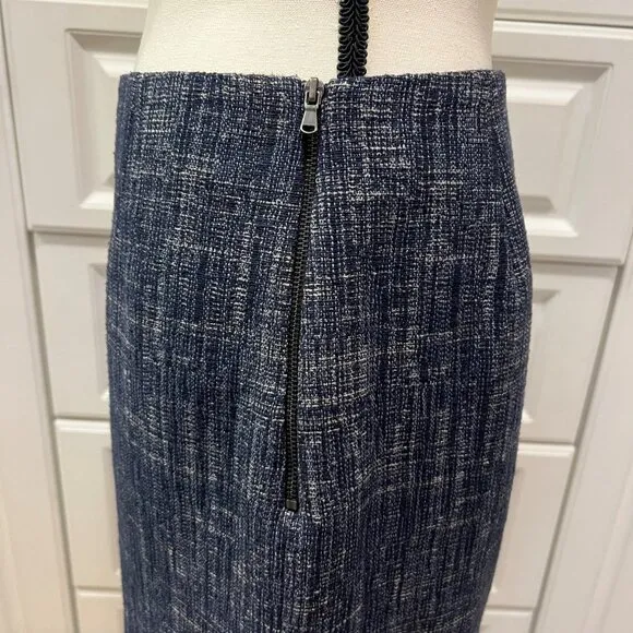 Banana Republic Navy Blue tweed Pencil Skirt Size 4