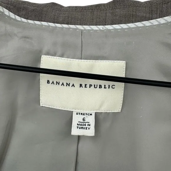 Banana Republic Women's Two Piece Matching Suit Blazer Shift Dress Taupe | Sz 6