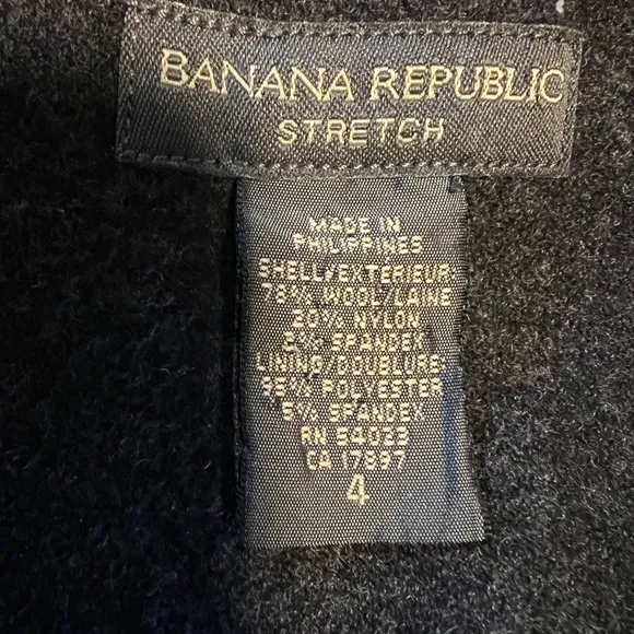 Banana Republic Wool Blend | Lined pencil skirt size 4