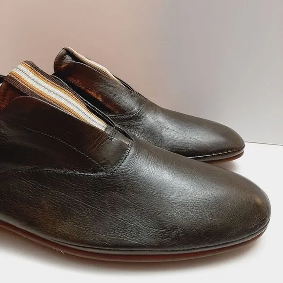 BARRATS 1890 \ Driving Slip-On Loafer Leather Shoes Deep Green Men's Sz US 8.5