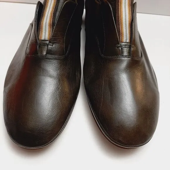 BARRATS 1890 \ Driving Slip-On Loafer Leather Shoes Deep Green Men's Sz US 8.5