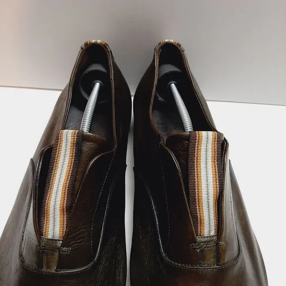 BARRATS 1890 \ Driving Slip-On Loafer Leather Shoes Deep Green Men's Sz US 8.5