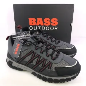 Bass Outdoor Peak Hiker Sneakers Gray Leather Low Top Shoes Size 13