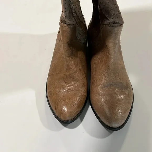 BC footwear - sided leather boots, tall and textured, 8