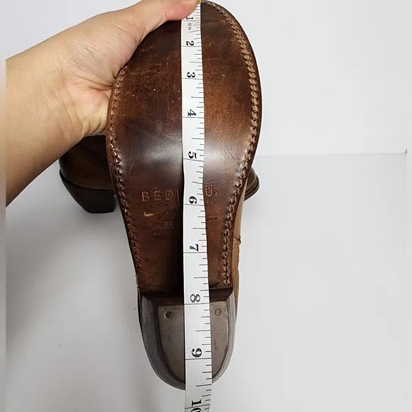 Bed Stu Cobbler Western Boots Womens 8 Brown Handcrafted Leather Heeled …