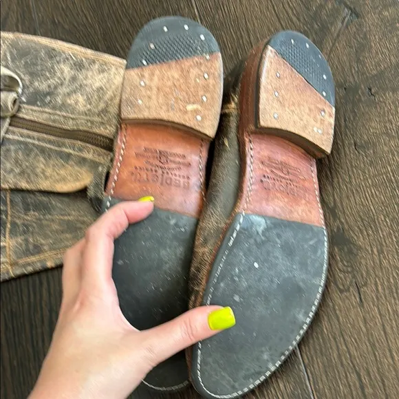 Bed Stu Distressed Leather Boots