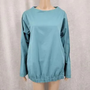 Beira Brazilian Designer Luxury Pullover Unisex Teal Monochromatic