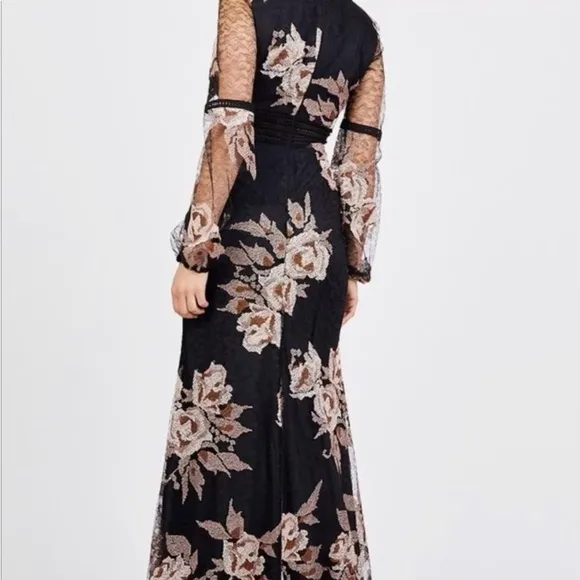BELLE BADGLEY MISCHKA EVENING GOWN TIERRA MAXI​​​​