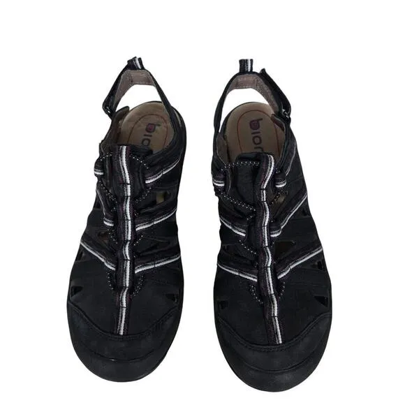 Bionica Malabar Hiking Sandals 8 Black Outdoor Sporty Closed Toe Strappy Shoes