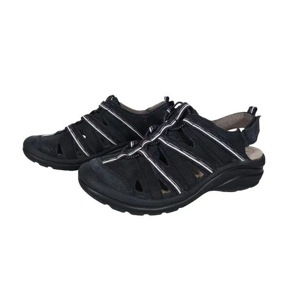 Bionica Malabar Hiking Sandals 8 Black Outdoor Sporty Closed Toe Strappy Shoes