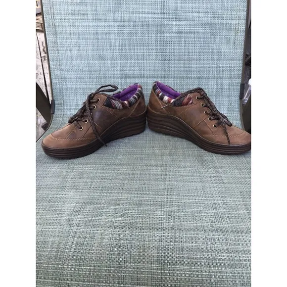 Bionica Womens Gervais wedge leather women Oxford shoes sneakers 9 M