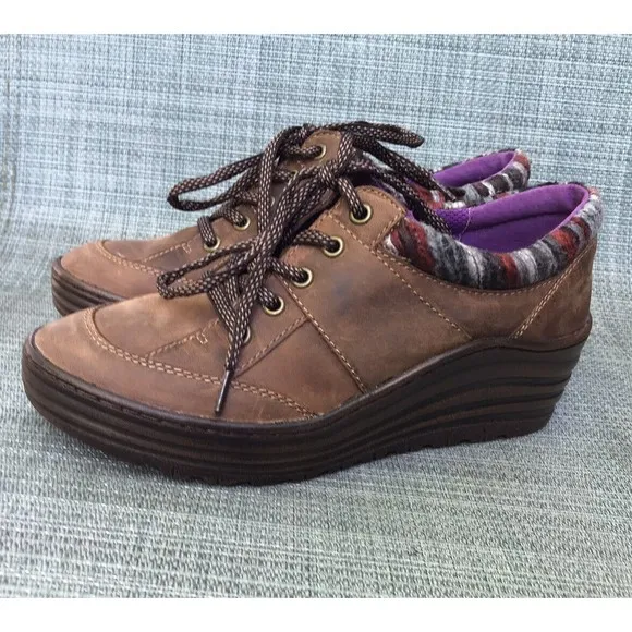 Bionica Womens Gervais wedge leather women Oxford shoes sneakers 9 M
