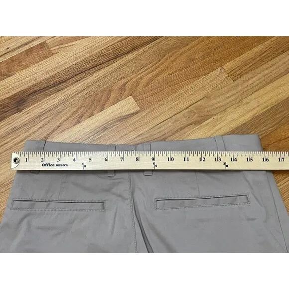 Birddogs Men's Pant Chino Straight Leg Flat Front Slash Pocket Cotton 32x34 Gray