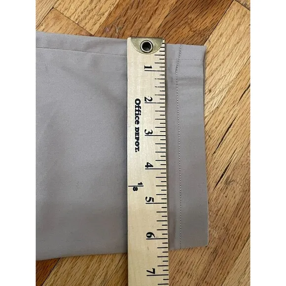 Birddogs Men's Pant Chino Straight Leg Flat Front Slash Pocket Cotton 32x34 Gray