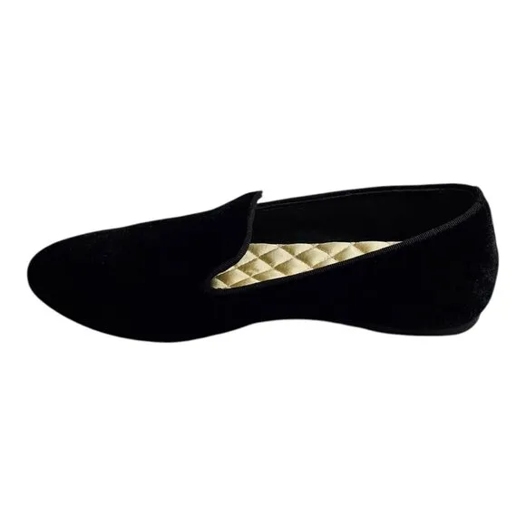 Birdies Black Velvet The Starling Shoes Loafers Women's Size 5.5 Flat Slip-on