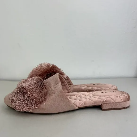Birdies The Songbird Mule In Blush Velvet Slip On Shoes Womens Size 8.5