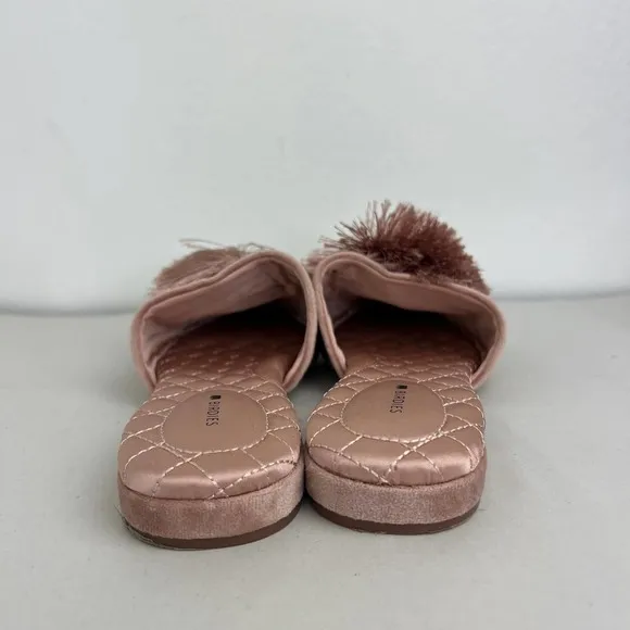 Birdies The Songbird Mule In Blush Velvet Slip On Shoes Womens Size 8.5