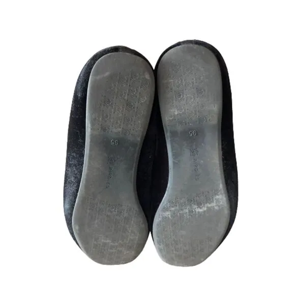 Birdies The Starling Black Velvet Flats 9.5
