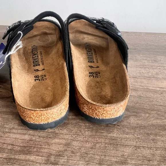 Birkenstock Arizona Metallic Stone Unisex Sandal Size 38 aka 7 #242726