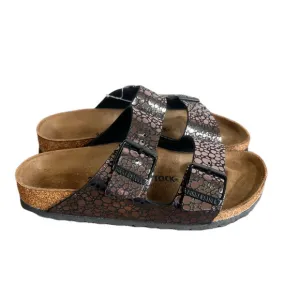 Birkenstock Arizona Metallic Stone Unisex Sandal Size 38 aka 7 #242726