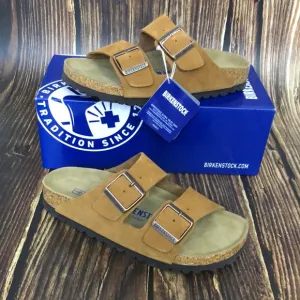 Birkenstock Arizona Mink Narrow Sandals with Adjustable Straps