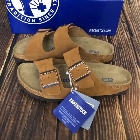 Birkenstock Arizona Mink Narrow Sandals with Adjustable Straps