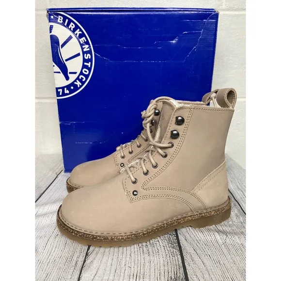 Birkenstock Bryson Shearling Boots Beige Taupe US L6 M4 EU37 Narrow Fit