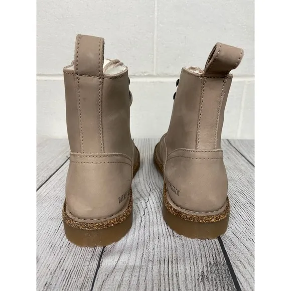 Birkenstock Bryson Shearling Boots Beige Taupe US L6 M4 EU37 Narrow Fit
