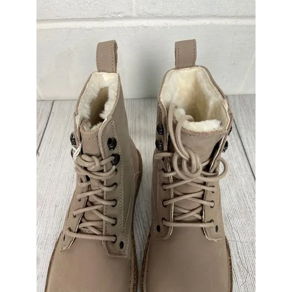Birkenstock Bryson Shearling Boots Beige Taupe US L6 M4 EU37 Narrow Fit
